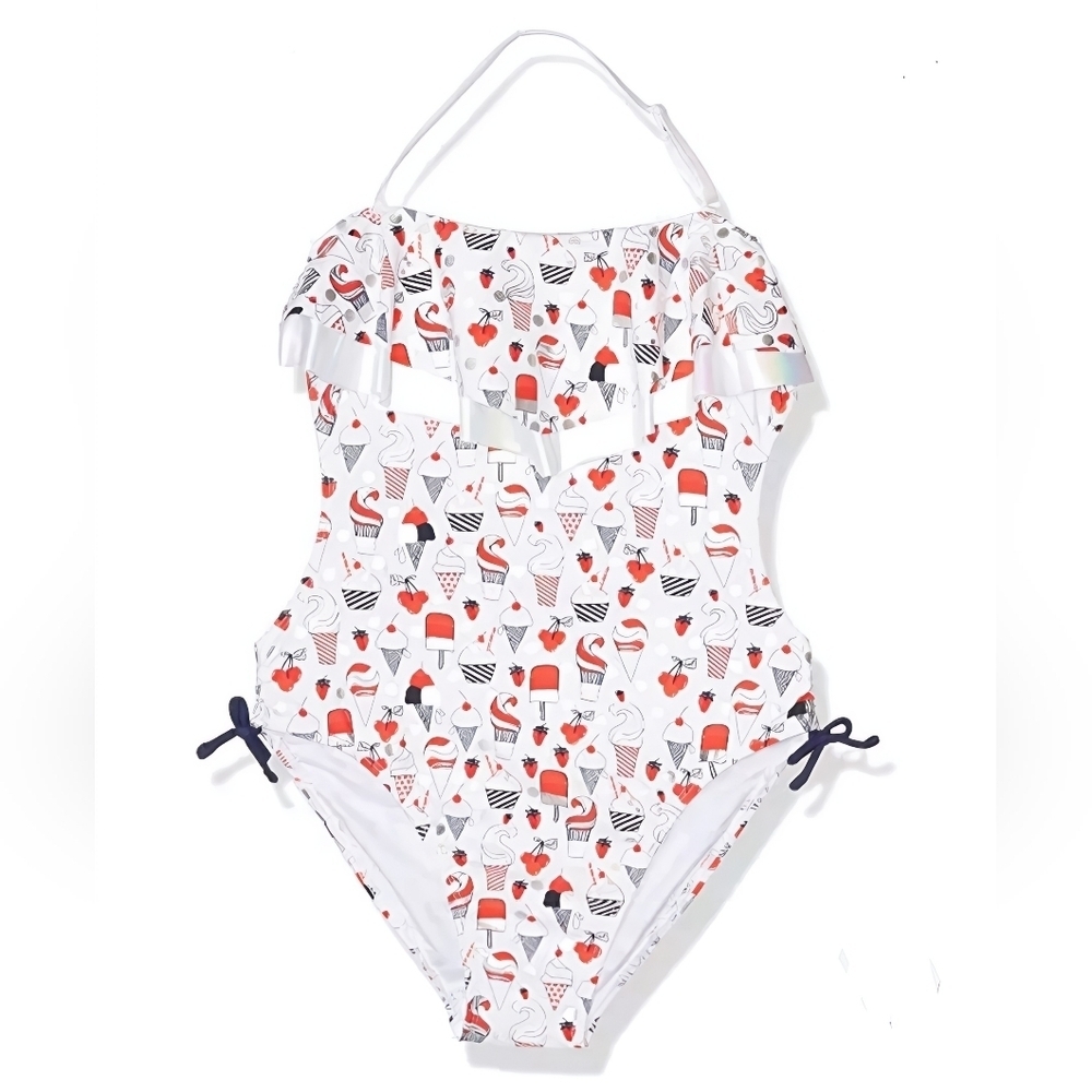 Tommy Bahama Girls Swimsuit 3T Red White